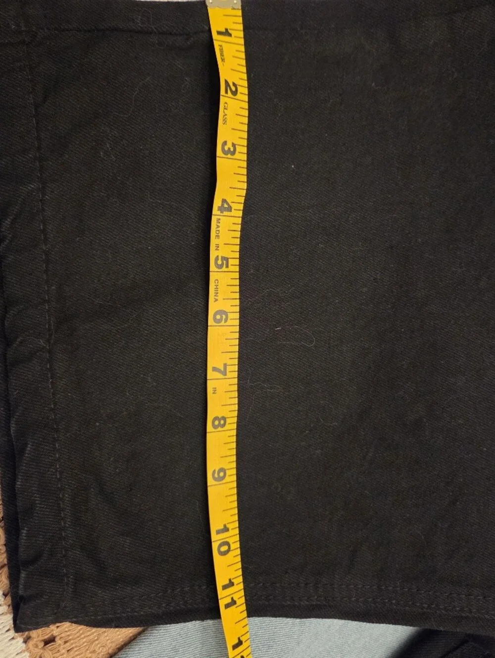 Streetwear Black Wide Leg Baggy Jeans – Men's Size 34